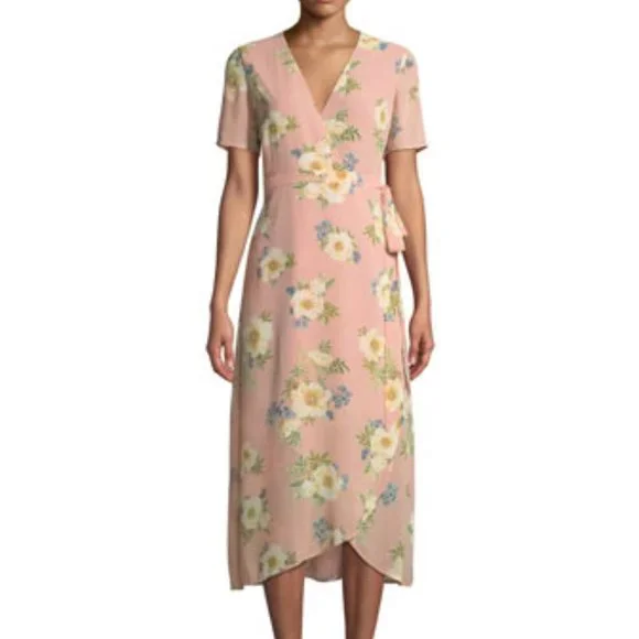 floral midi sheath dress Constance Midi Sheath Dress in Enchantment Mesh